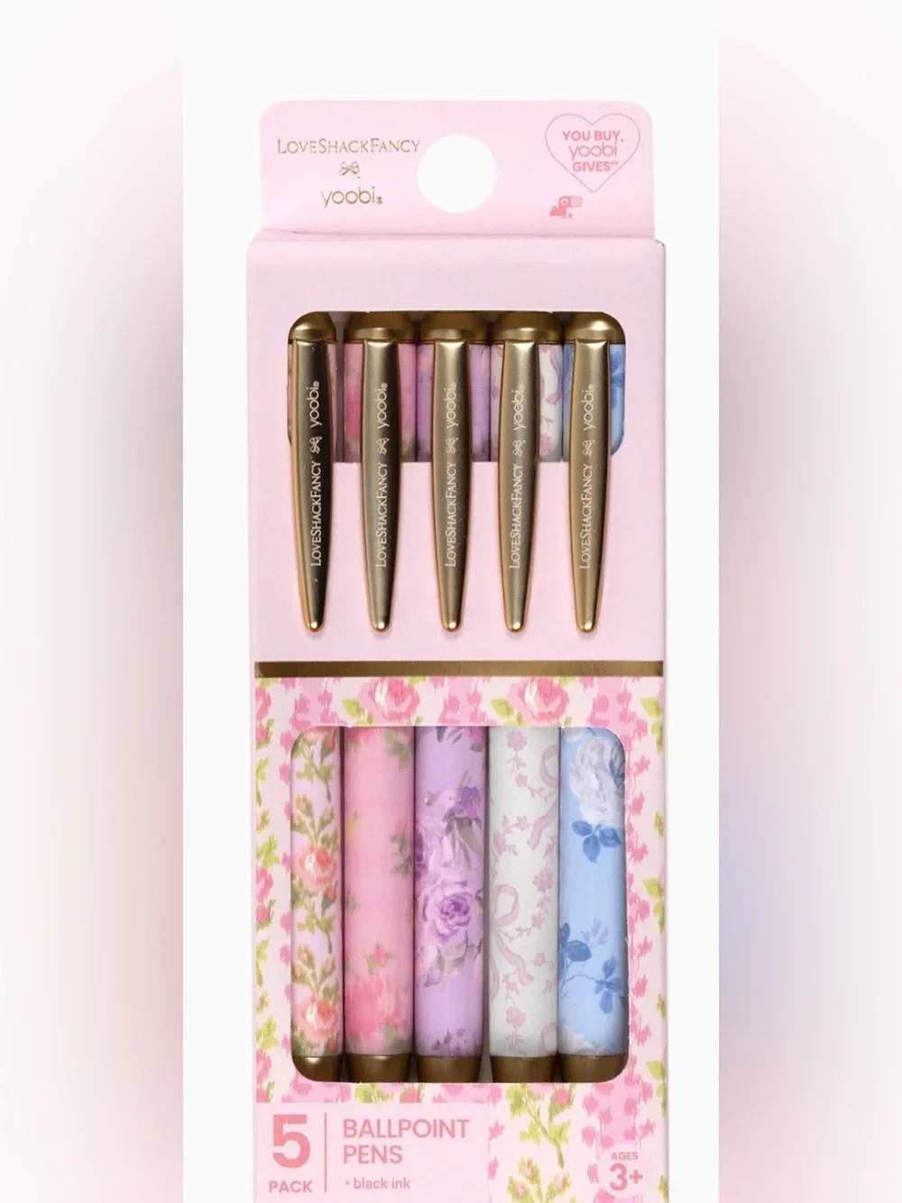 LOVESHACKFANCY 🎀 YOOBI SET 💕🎀💕🎀NOTEPAD PENS MAGNETS NWT